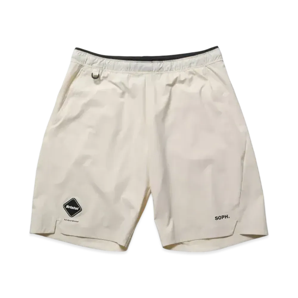 F.C.Real Bristol Cordura Stretch Team Track Shorts "Off White"