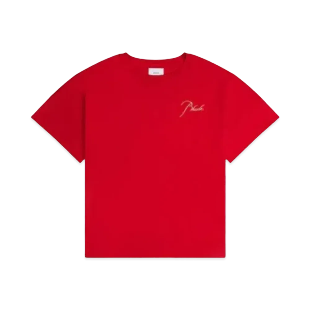RHUDE Reverse Tee "Red"