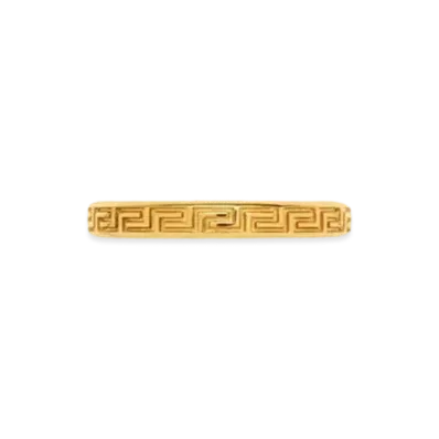 Versace Engraved Greek Key Ring "Gold"