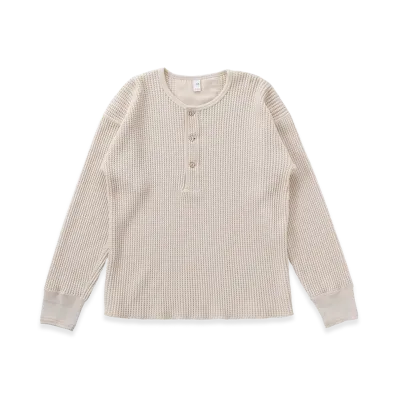 T.T Taiga Takahashi LOT.605 Henry Neck Shirt "Ivory"