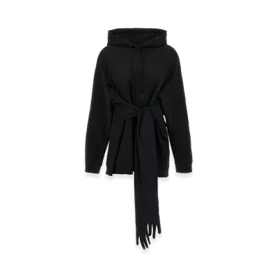 MM6 Maison Margiela Women's Hoodie Dress With Gloves "Black"
