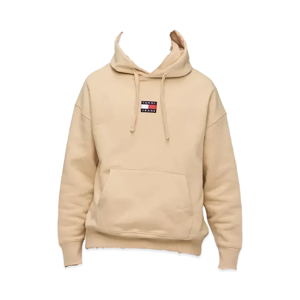 TOMMY HILFIGER TJM Tommy Badge Hoodie "Beige"