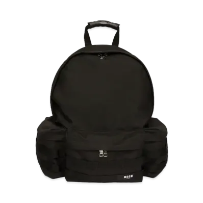 MSGM Nylon Multi-Pocket Backpack "Black"