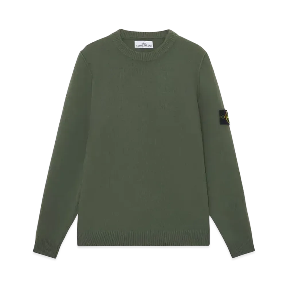Stone Island 508A3 Lambswool "Musk Green"