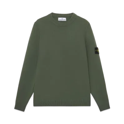 Stone Island 508A3 Lambswool "Musk Green"