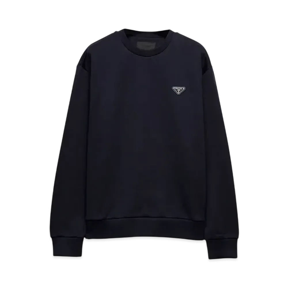 PRADA Men's Technical Cotton Sweatshirt "Navy"