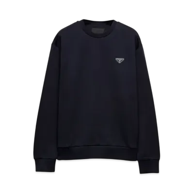 PRADA Men's Technical Cotton Sweatshirt "Navy"