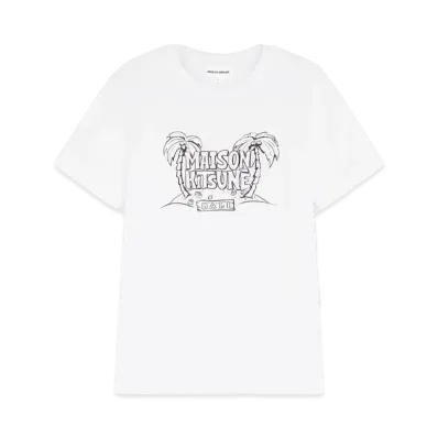 Maison Kitsune Palm Beach Regular T-Shirt "White"