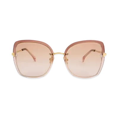 CHARLES & KEITH Nylon Wire Frame Butterfly Sunglasses "Brown"