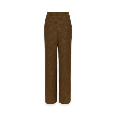Saint Laurent Women's Medaglioni Twill Pants "Beige"