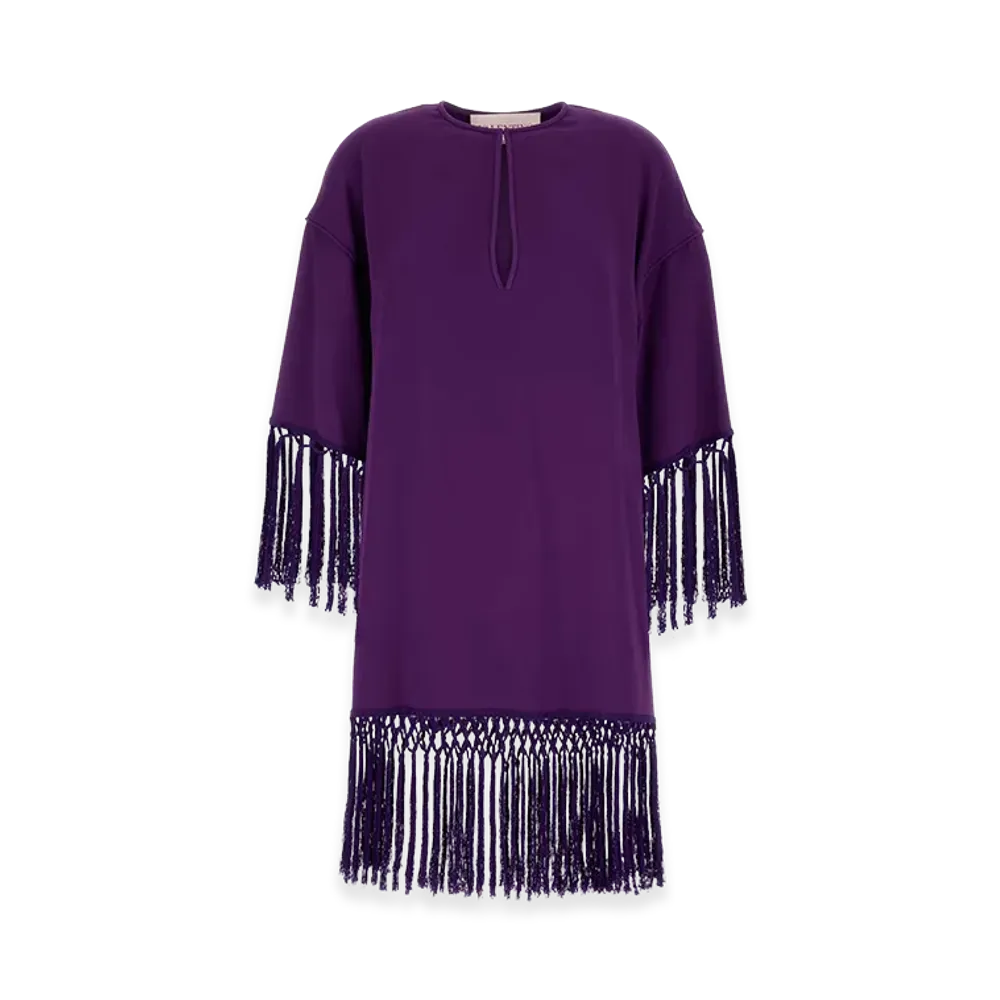 Valentino Women's Cady Dress "Purple"