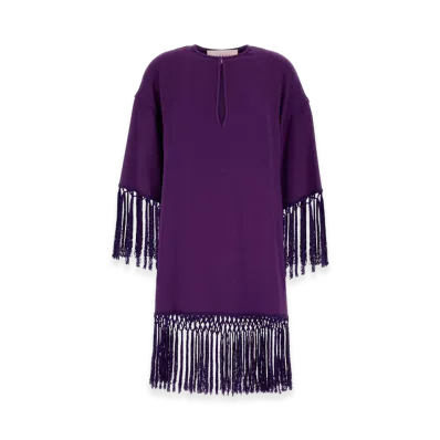 Valentino Women's Cady Dress "Purple"