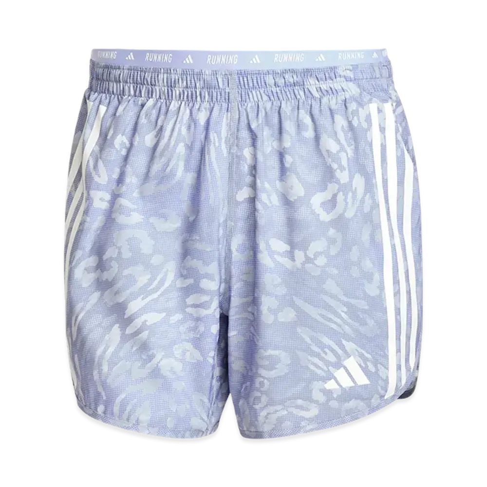 adidas Own The Run Three Stripes Shorts "Dash Grey/Violet Tone"