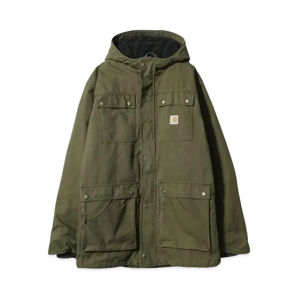 Carhartt duck hooded coat "KHAKI"