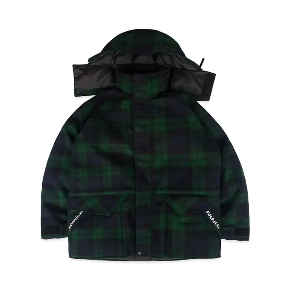 Richardson TARTAN DOWN JACKET "Black"
