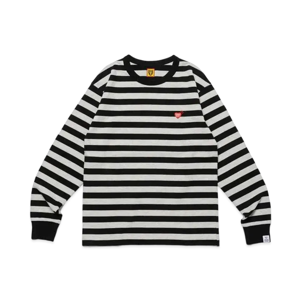 HUMAN MADE Striped L/S T-Shirt "Black"