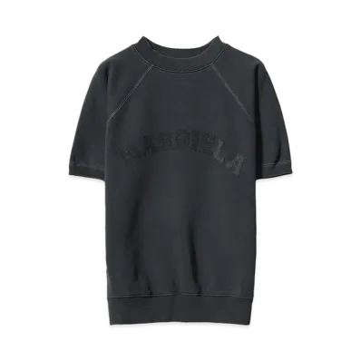 Maison Margiela Short Sleeve Sweatshirt "WASHED BLACK"