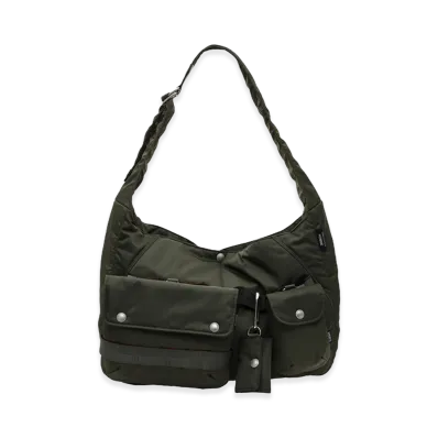 COMME des GARCONS HOMME Nylon Twill 3-Pocket Moon Bag "Khaki"