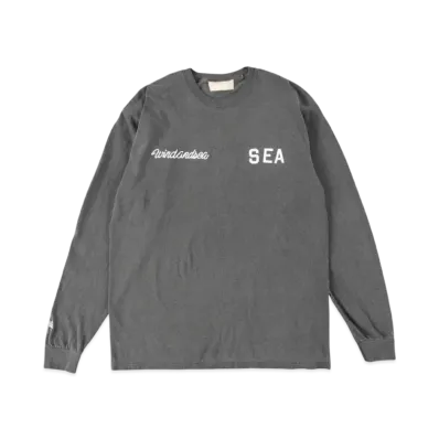 SAINT MXXXXXX x WIND AND SEA League L/S T-Shirt "Charcoal"