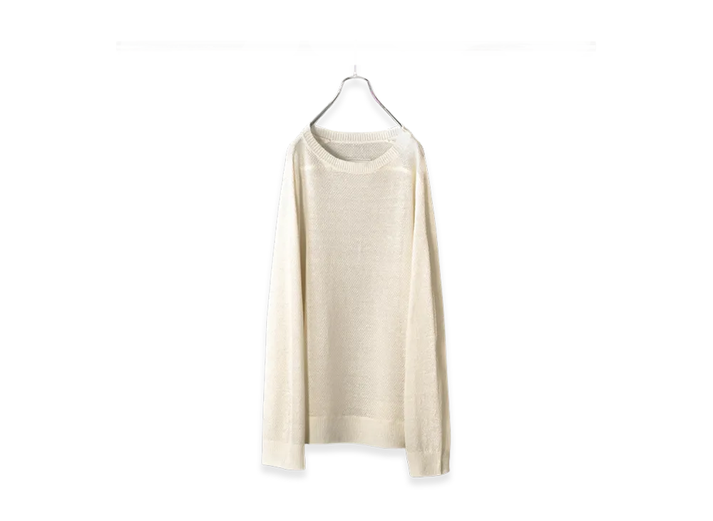ANCELLM Linen Tuck In Knit "Ivory"