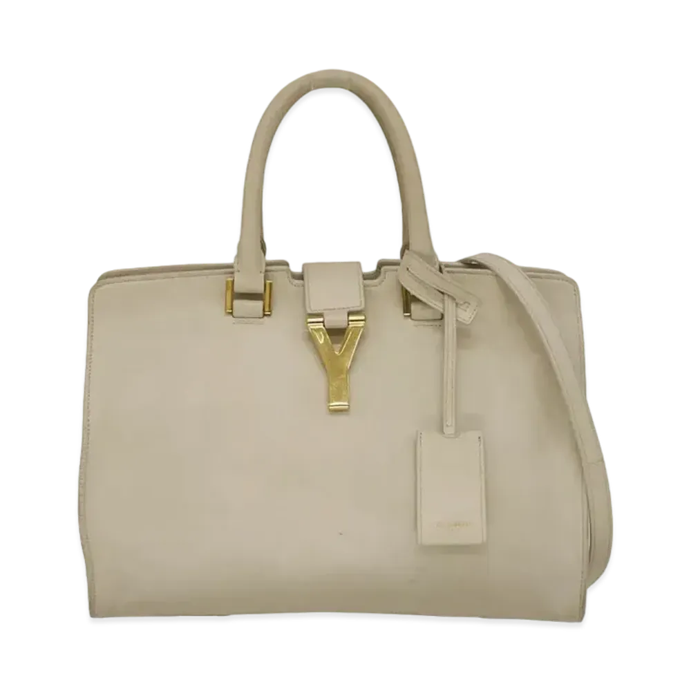 Saint Laurent Petit Cabas 2WAY Bag "Ivory"
