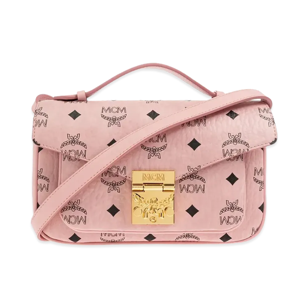 MCM Women's Medium ‘Tracy’ Crossbody Bag "Pink"