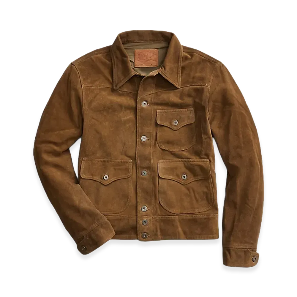 RRL Roughout Suede Jacket "Brown"