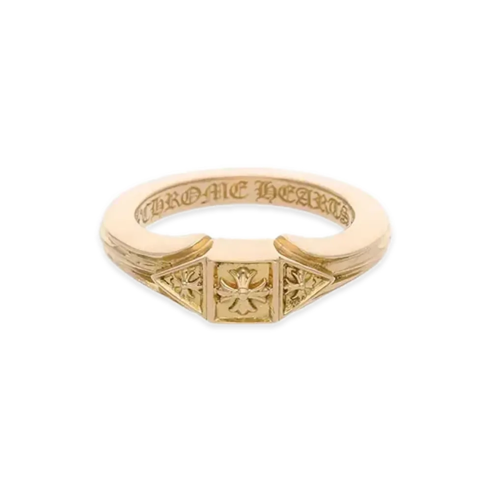 Chrome Hearts 22K CH Deco Ring "Yellow Gold"