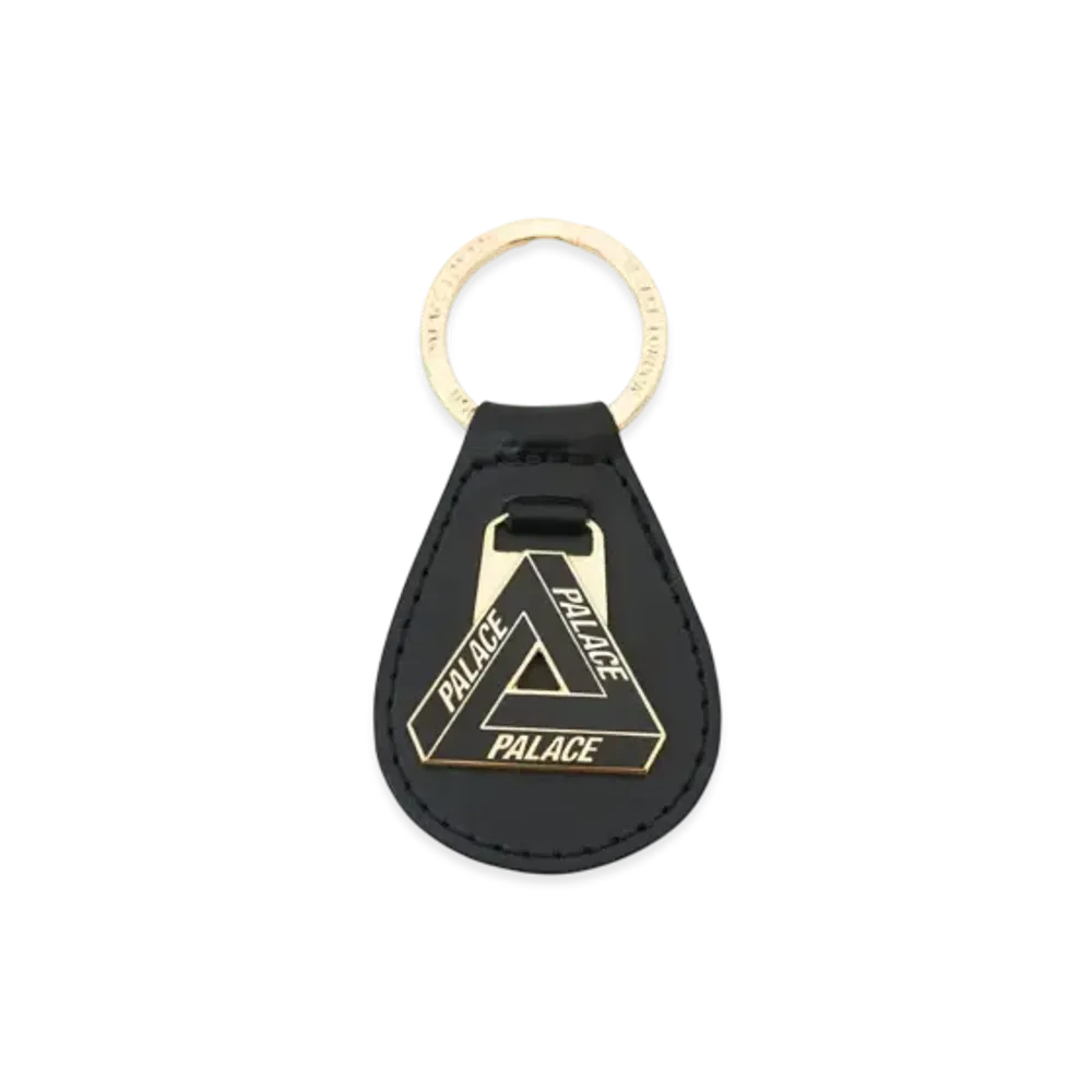 PALACE Tri Ferg Leather Keyring "Black"