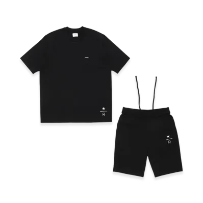 STARBUCKS STAND x BEAMS Reserve Recovery Wear T-Shirt & Shorts "Black"