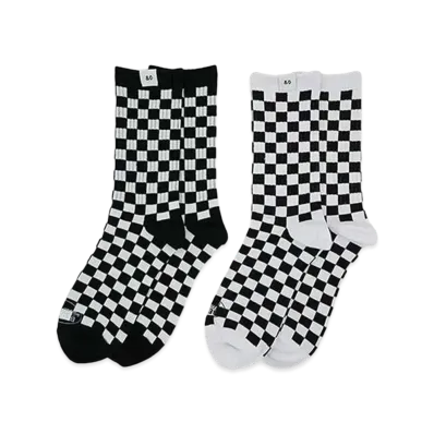 Bedwin & the heartbreakers 2 Pcs PACK CHECKERED SOCKS "LARRY" "MIX"