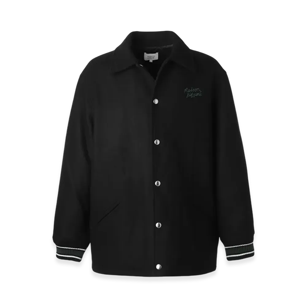 Maison Kitsune Varsity Jacket "Black"