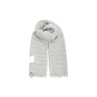 MM6 Maison Margiela Women's Wool Blend Scarf "Gray"