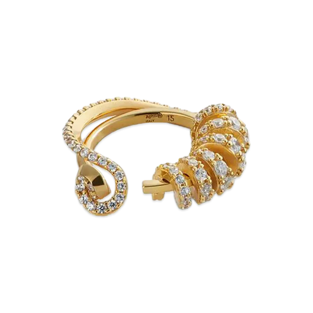 Bottega Veneta Twist Ring "White"