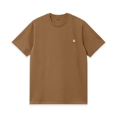 Carhartt WIP S/S American Script T-Shirt "Hamilton Brown"