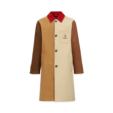 Marni x Carhartt WIP Brown Colour-Block Coat "Tobacco"
