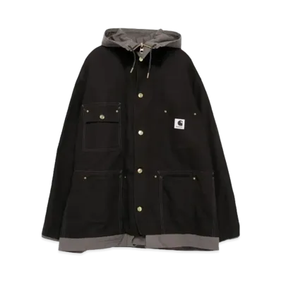 Carhartt WIP × sacai Reversible Duck Coat "Black"