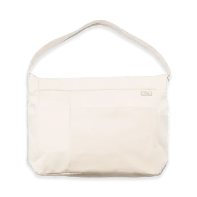 nanamica Cotton Canvas Shoulder Bag "Natural"