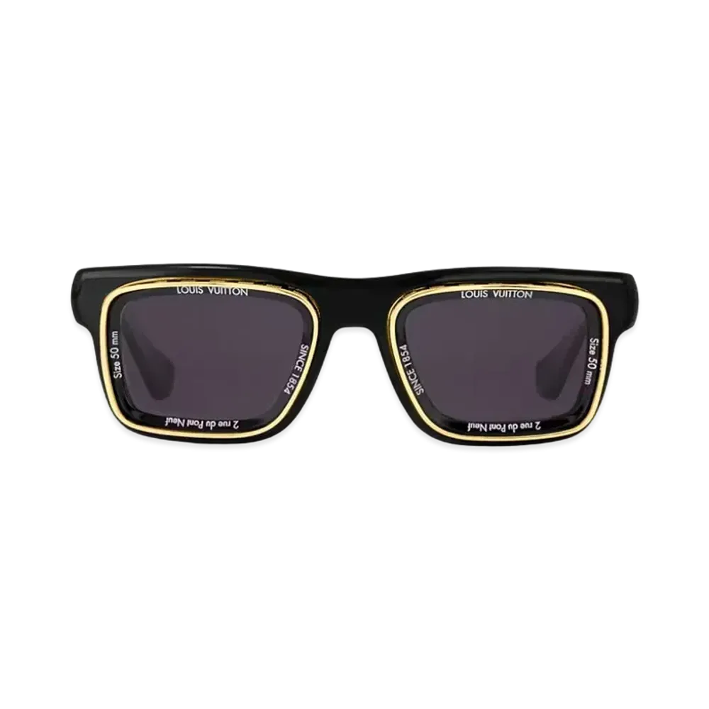 Louis Vuitton LV Super Vision Square Sunglasses "Noir"