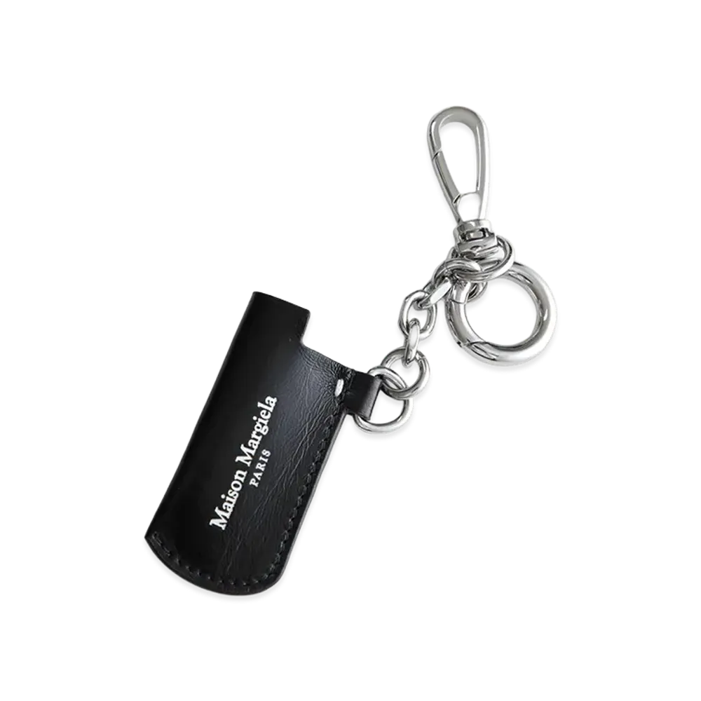 Maison Margiela Leather Charm Logo Lighter Case "Black"