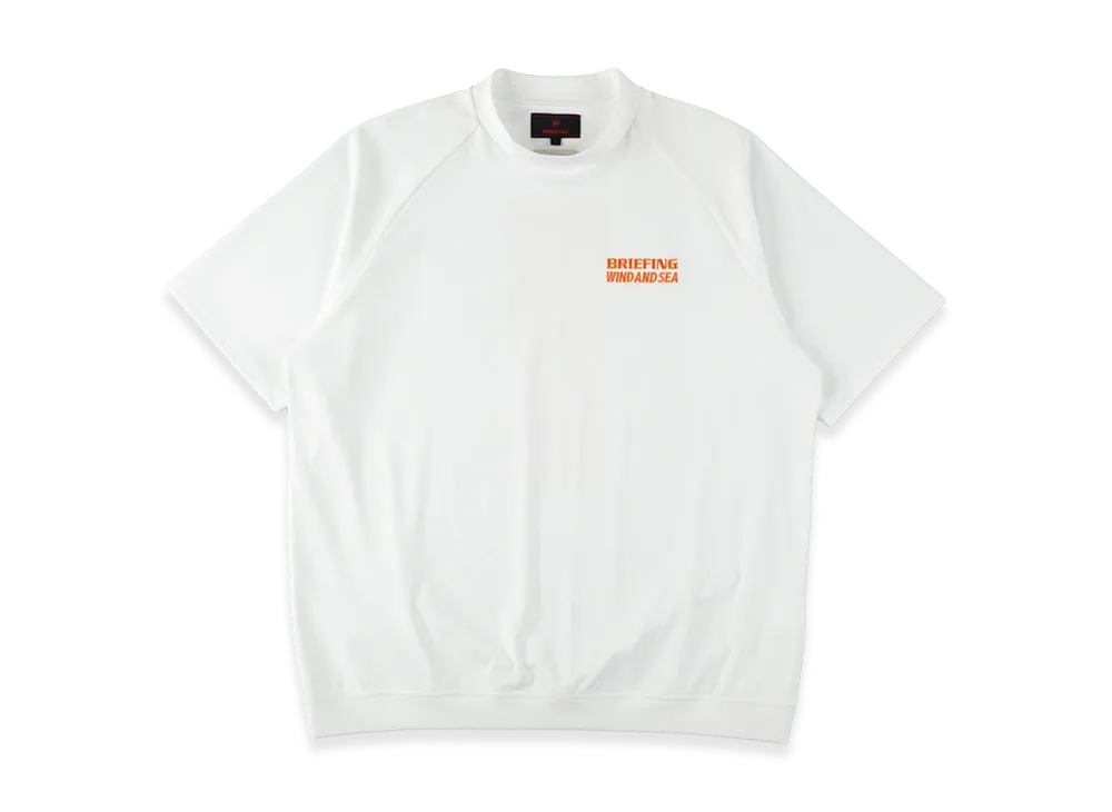 WIND AND SEA x BRIEFING GOLF Mock Neck Tee "White"