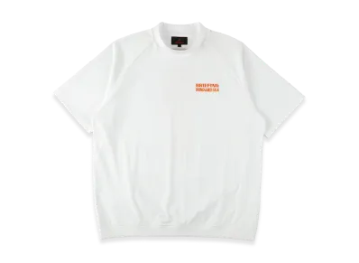 WIND AND SEA x BRIEFING GOLF Mock Neck Tee "White"