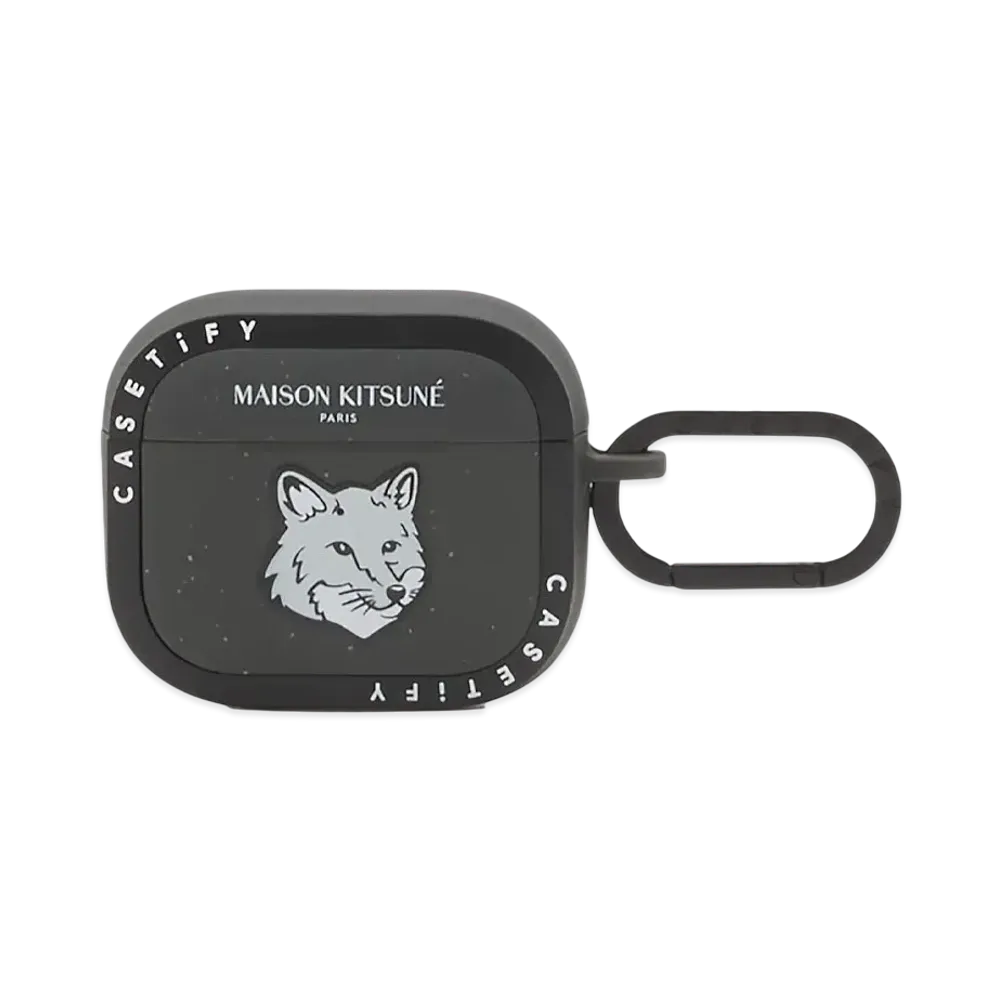 Maison Kitsune x CASETiFY Airpods Pro 2 Bold Fox Head Case "Black"