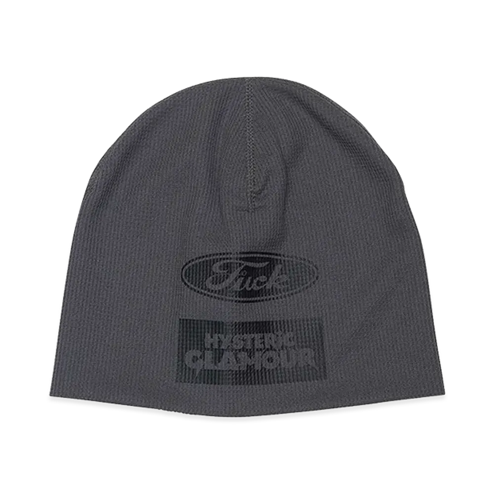 HYSTERIC GLAMOUR Logo Scratch Beanie "Gray"