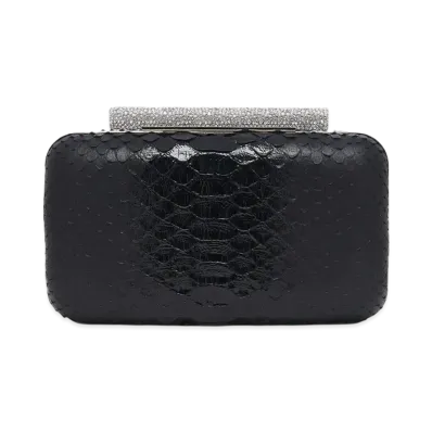 Alexander McQUEEN T-Bar Box Clutch "Black"
