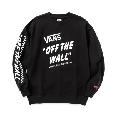 CALEE Drop x VANS Shoulder Crew Neck Sweat "Black"