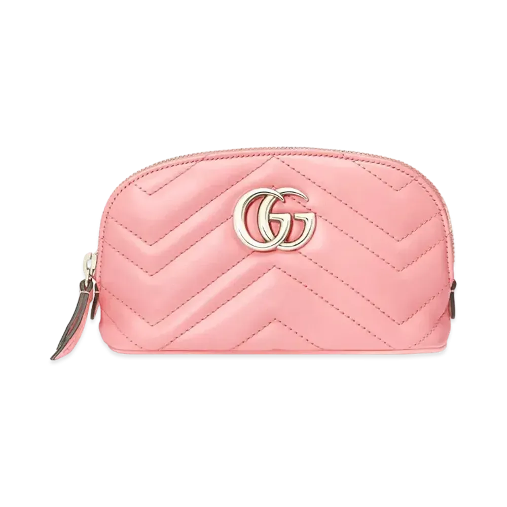 GUCCI GG Marmont Cosmetic Case "Pastel Pink"