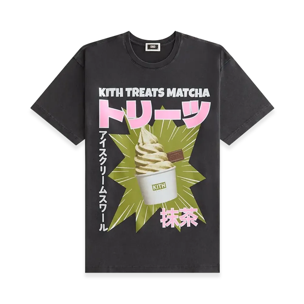 Kith Treats Matcha Swirl Vintage Tee "Black"