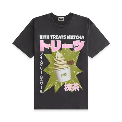 Kith Treats Matcha Swirl Vintage Tee "Black"
