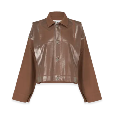 132 5. ISSEY MIYAKE Tucked Foil "Brown"
